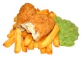 Fish And Chips With Mushy Peas