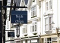 Fish and chips sign