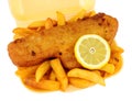 Fish And Chips In A Take Away Tray Royalty Free Stock Photo