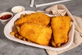Fish and Chips with tater sauce Royalty Free Stock Photo