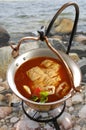 Fish chowder from Hungary (lake Balaton) Royalty Free Stock Photo