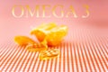 Cod Liver Oil  Capsules, Omega 3, Vitamin D Royalty Free Stock Photo