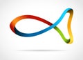 Fish creative design symbol Royalty Free Stock Photo