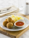 Fish croquettes Royalty Free Stock Photo