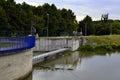 Fish crossing on the Power weir on the river Thaya