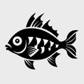 Fish design over gray background Royalty Free Stock Photo