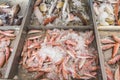 Fish displayed for sale on Greek island Kalymnos Royalty Free Stock Photo