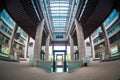 Fish-eye view of modern building Royalty Free Stock Photo