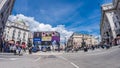 Fish-eye view of Piccadilly Circus in London