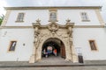 Fish eye view at principal gate for entrance in medieval fortress of Alba Iulia Royalty Free Stock Photo