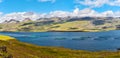 Fish farm close to Djupivogur town in Eastern Iceland as a part of Berufjordur fjord landscape