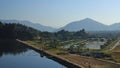 Fish farm at lake Begnas Tal, Lekhnath Royalty Free Stock Photo