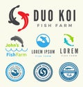 Fish farm logo collections.