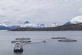 Fish farm in Norway Royalty Free Stock Photo