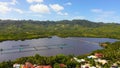 Fish farm with ponds. Bohol,Philippines Royalty Free Stock Photo