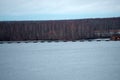 Fish Farm in the Strait of the river