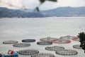 Fish farms in Ligurian riviera, Italy Royalty Free Stock Photo