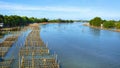 Fish farms in Thailand Royalty Free Stock Photo