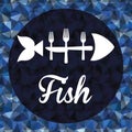Fish figure design Royalty Free Stock Photo