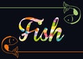 Fish figure design Royalty Free Stock Photo