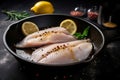 Fish fillet lemon food. Generate Ai