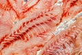 Fish fillet red raw, chilled on market, selective focus Royalty Free Stock Photo