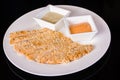 Fish fillets with sauces Royalty Free Stock Photo