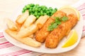 Fish finger dinner Royalty Free Stock Photo