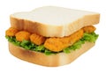 Fish Finger Sandwich Royalty Free Stock Photo