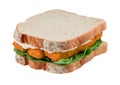 Fish Finger Sandwich isolated Royalty Free Stock Photo
