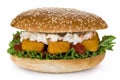 Fish fingers burger