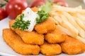 Fish Fingers with Remoulade Royalty Free Stock Photo