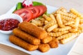 Fish fingers Royalty Free Stock Photo