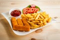 Fish fingers Royalty Free Stock Photo