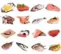 Fish and fish fillets Royalty Free Stock Photo