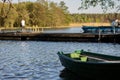 Fish fishing at a lake in central europe. Anglers fishing on the Royalty Free Stock Photo