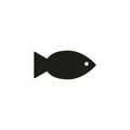 Fish, food, sea icon. Vector illustration, flat design