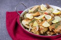 Fish fried in a pan Royalty Free Stock Photo