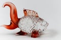 Fish glass sculpture for decoration