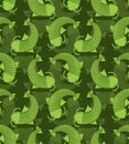 Fish green hunter pattern. Protective camouflage background. Military texture