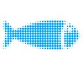 Fish Halftone Dotted Icon