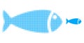 Fish Halftone Dotted Icon