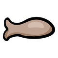 Fish - Hand Drawn Doodle Icon Royalty Free Stock Photo