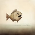 Fish With Hand In Mouth Art By Jon Klassen