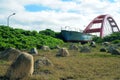 Zhuwei Fishing Harbor, Taoyuan, Taiwan, Asia, design architecture Royalty Free Stock Photo