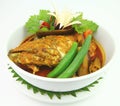 Fish Head Curry or also known as Kari Kepala Ikan Royalty Free Stock Photo