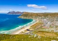 Fish Hoek residential neighborhood viewed from the top of mountain