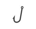 Fish hook vector icon on white isolated background Royalty Free Stock Photo