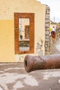 Fish House with cannon Gijon Spain