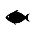 Fish icon flat vector illustration design